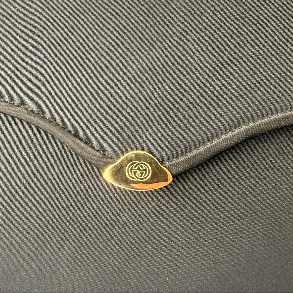Gucci Black Clutch with Gold Chain - Picture 2 of 9